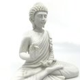 thumbnail image 2 of Sitting White Buddha Statue, 2 of 6