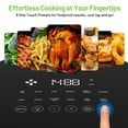 thumbnail image 6 of Haysky 6 QT Air Fryer with 12-in-1 Functions, 95% Less Oil Healthy Cooker for Family Size, Touch AirFryer, Roast, Reheat, Dehydrate, Steam, Nonstick & Dishwasher Safe Basket, Gray, 6 of 11