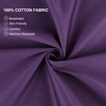 thumbnail image 4 of Unique Bargains Breathable Cotton Envelope Closure Pillowcases 2 Pcs Grape King, 4 of 8