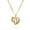 U, variant on NICKSUN 26 Letters Heart & Flower Pendant Necklace for Women, Stainless Steel Gold - Tone Personalized Jewelry