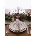 thumbnail image 5 of CC Home Furnishings Set of 6 Silver Colored Beaded Burst Napkin Rings 4", 5 of 8