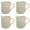 Taupe, variant on The Pioneer Woman Vintage Lace Caramel 4-Pack Ceramic Mug Set