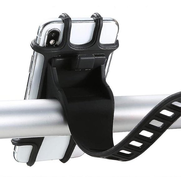 Bicycle Phone Holder For 4.0-6.0 Inch Universal Mobile Cell Phone Holder Bike Handlebar Clip Stand Gps Mount Bracket(1pc-black)