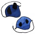 thumbnail image 3 of Gorro/red/máscara/capucha transpirable para orejas de caballo, velo de mosca de ganchillo, equipo para montar a caballo (azul oscuro), 3 of 8