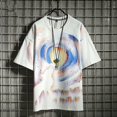 thumbnail image 3 of Camisetas para hombre, ropa de calle con músculos, hip hop, rock, motocicleta, camiseta superior para hombre, Katoen Graphic Heather Alphabet Zipper S, 3 of 5