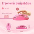 thumbnail image 2 of RHEA- Pink Mouse,Computer Mouse,With 1.5M Usb Cable - Compatible With, 2 of 6