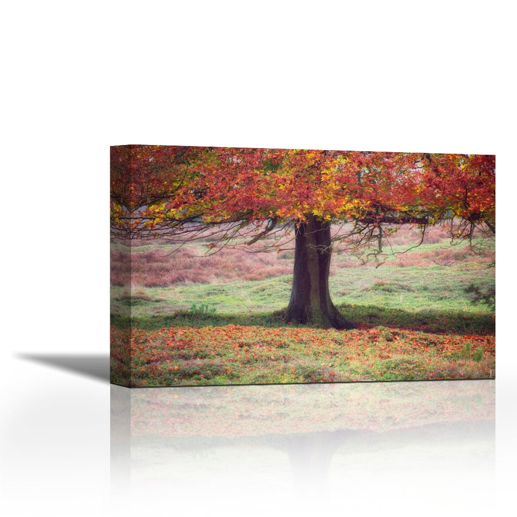 Autumn Tree Contemporary Fine Art Giclee on Canvas Gallery Wrap