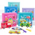 thumbnail image 1 of Cartoon Fruit Animal Vegetable Wooden Lacing Block Threading Game Puzzle Toy heqiyong toy, 1 of 2