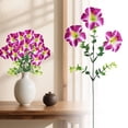 thumbnail image 2 of Artificial Morning Glory Trumpet Flower Single Stem for Outdoor Garden Patio Fence Window Decor, 2 of 9