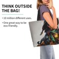 thumbnail image 3 of Wukai Fantasy Wizard Dog Art Print Reusable Grocery Bag Shopping Bags Shopping Handle Bag Suitable for Outdoor Convenient Daily Bag, 3 of 7