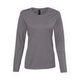 thumbnail image 2 of Hanes - Perfect-T Women’s Long Sleeve Scoopneck T-Shirt - S04LS - Charcoal Heather, 2 of 3