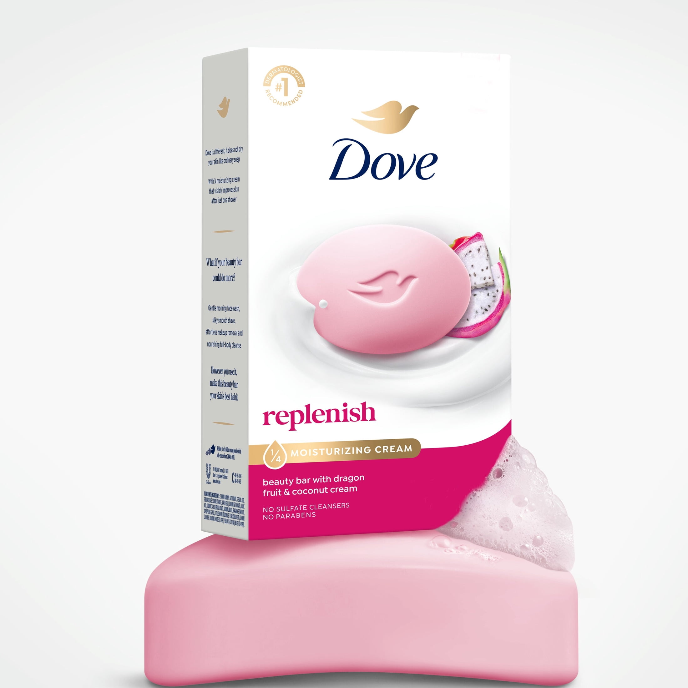 (8 pack) Dove Bar Soap For Deep Nourishment Dragonfruit For Calm, Replenished Skin, 3.75 oz 4 Bars