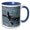 Blue/White, variant on 3drose, an Orca Family Swimming Along Icy Strait, Alaska., 11oz Two-tone Green Mug