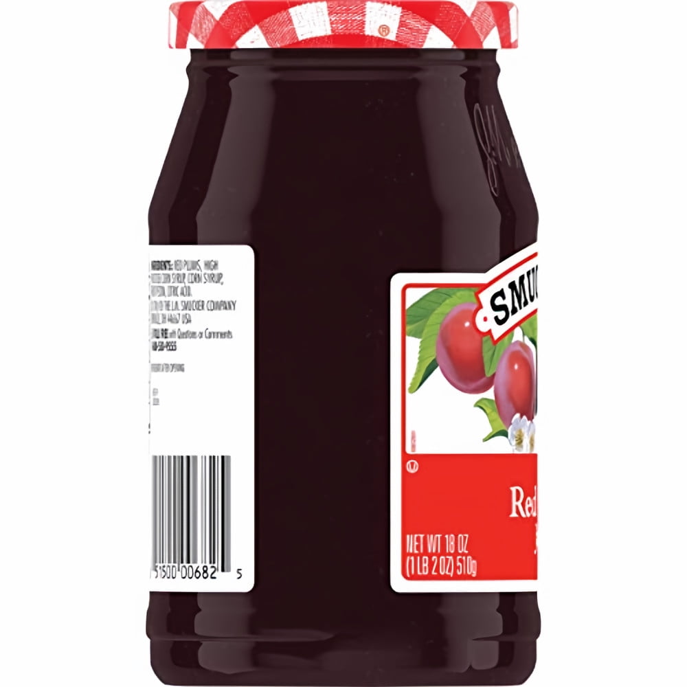 Smucker's Red Plum Jam 18 oz (Pack of 3)