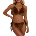 thumbnail image 1 of Beachwear Set for Summer Leisure with Sleek Strapless Solid Design and Versatile Two-Piece Bikini Ensemble, 1 of 4