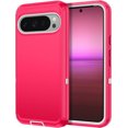 thumbnail image 1 of KOMI for Google Pixel 9 Pro XL Case Shockproof Dust/Drop Proof 3-Layer Full Body Protection [Without Screen Protector] Rugged Heavy Duty Cover Case for Google Pixel 9 Pro XL, Pink/White, 1 of 5