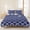 Lake Blue, variant on 3 Pieces Queen Quilt Set,Navy Blue Moroccan Plaid Soft Bedding Sets with 1 Quilt & 2 Pillow Shams,White Line Buffalo Lattice Summer Bedspread Lightweight Coverlet Comforter for All Season