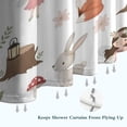 thumbnail image 6 of White Forest Fairy Pattern Shower Curtain 84"x72" ,Bathroom Decorative Shower Curtains Set with 12 Hooks,Modern Waterproof Washable Shower Curtain, 6 of 6