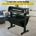 thumbnail image 2 of VEVOR Vinyl Cutter, 34Inch Bundle, Vinyl Cutter Machine, Manual Vinyl Printer, LCD Display Plotter Cutter Sign Cutting, 2 of 9