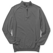 Big Men's Organic Cotton-Cashmere Blend Quarter-Zip Sweater