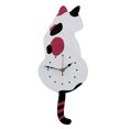 thumbnail image 1 of Coofit Wall Clock Creative Cartoon Cat Swinging Tail Hanging Clock Wall Decoration, 1 of 10
