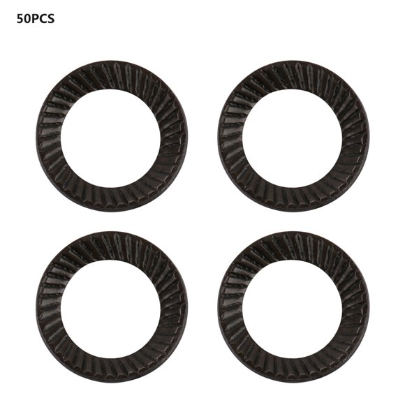 Lock Washer Ribbed Lock Washer Steel Lock Washer Washer Set Locking Washer 50pcs Steel Ribbed Lock Washer Spacers Washers Anti Skid Gaskets With Double Sided Ridges M5