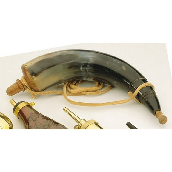 Traditions Authentic Powder Horn w/ Leather Sling