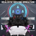 thumbnail image 4 of Porsche 24V Electric Go Kart Ride-On Toy for Boys Girls 6-12, Pink, 4 of 10