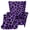 Purple Leopard Print, variant on COEQINE Wingback Chair Cover Purple Leopard Print Wing Backed Chair Slipcover, Separate Cushion Cover, Stretch Furniture Protector, Machine Washable, Non-Slip