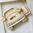 thumbnail image 2 of GiLiling Wedding Card Money Box Gift Greeting Money for Newlyweds Wooden Packaging Gift Money to Put Money Decoration Wedding, Wooden Crafts Wooden Wedding Purse, 2 of 6