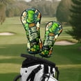 thumbnail image 5 of Golf Club Head Covers Leprechaun Beer Celebration Print Waterproof Leather Golf Head Covers for Men Women Driver Head Cover Fairway Headcover for Golf Lovers, 5 of 7