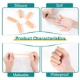 thumbnail image 4 of 30pcs Gel Finger Cots, 2 Sizes Thumb Protector, Soft Finger Covers, Fingertip Protector for Embroidery, Cutting, Hands Cracking, Blisters Protect, 4 of 7