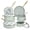 Sage Green, variant on Chef Power Ceramic Cookware Sets, 10Pcs Pots and Pans Set Non Stick, Cookware Set with Stainless Steel Handle, Dishwasher & Oven Safe, Taupe with Light Gold Handle