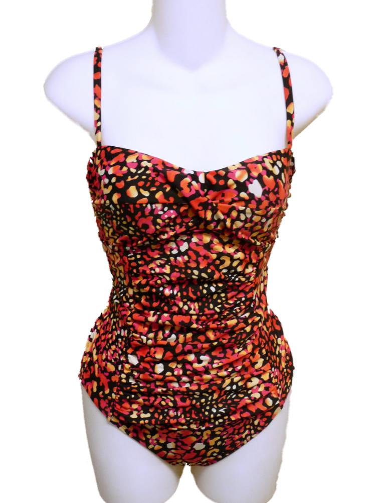 black leopard print swimsuit