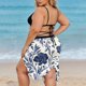 thumbnail image 2 of TaTaai Women's Solid Color Butterfly Beach Cover Up Wrap Skirt with Tie Waist Sheer Chiffon Long Dress Lightweight Sarong for Swimwear Vacation Pool Party All Season Wear Gift, 2 of 9