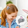 thumbnail image 7 of dajkiuy 1 Pcs Stuffed Bunny Hair Clips for Girls Cute Hairpins Barrettes for Kids Teens Women Non Slip Hair Bobby Pins Hair Accessories for Baby Toddlers (Gray), 7 of 7