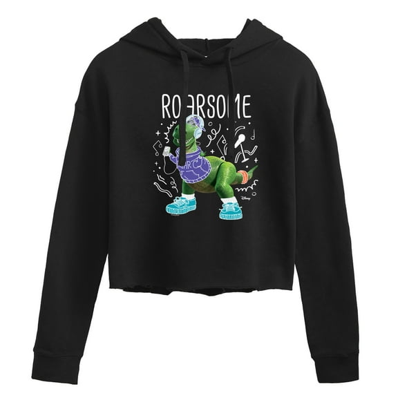 Toy Story - Roarsome - Juniors Cropped Pullover Hoodie