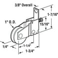 thumbnail image 2 of 1 in., Steel, Screen Door Roller Assembly with Polyethylene Roller, Moss (2-pack), 2 of 4