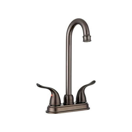 Treviso High-Rise Bar/Galley Faucet by Pacific Bay (Venetian Bronze) – Features Classic Winged Levers - New 2019