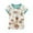 White, variant on Odeerbi Kids Boys Girls 2 Piece Outfits Cotton Cartoon Shorts Set Summer Pajamas Fashion Casual Short Sleeve Tops Round Neck Collar Botton Printed Shirts Shorts Sets Blue