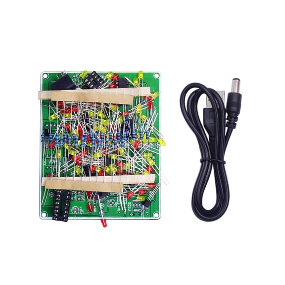 NE555   CD4017 Flashing Lights Board Kit Practice Learning Kits Electronic Suite Module Led Flashing Lights