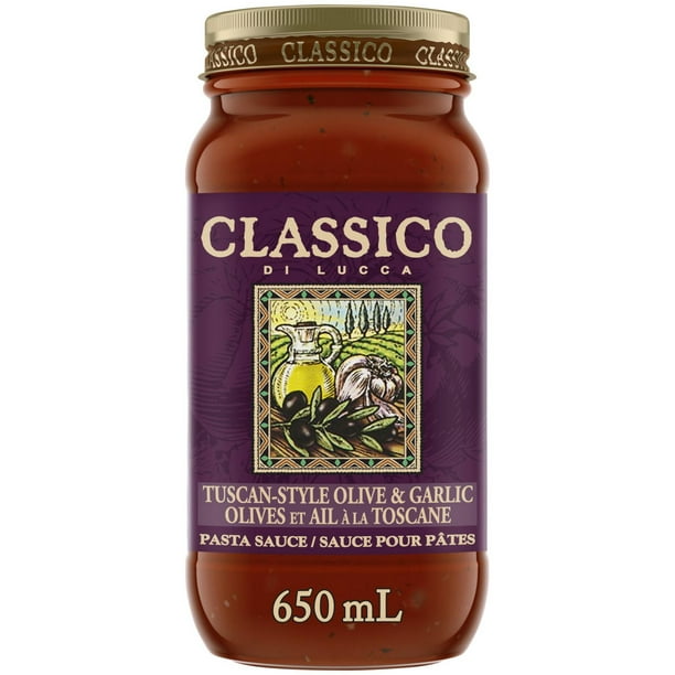 Sauce pour pâtes Classico di Lucca Olives et ail à la Toscane 650mL