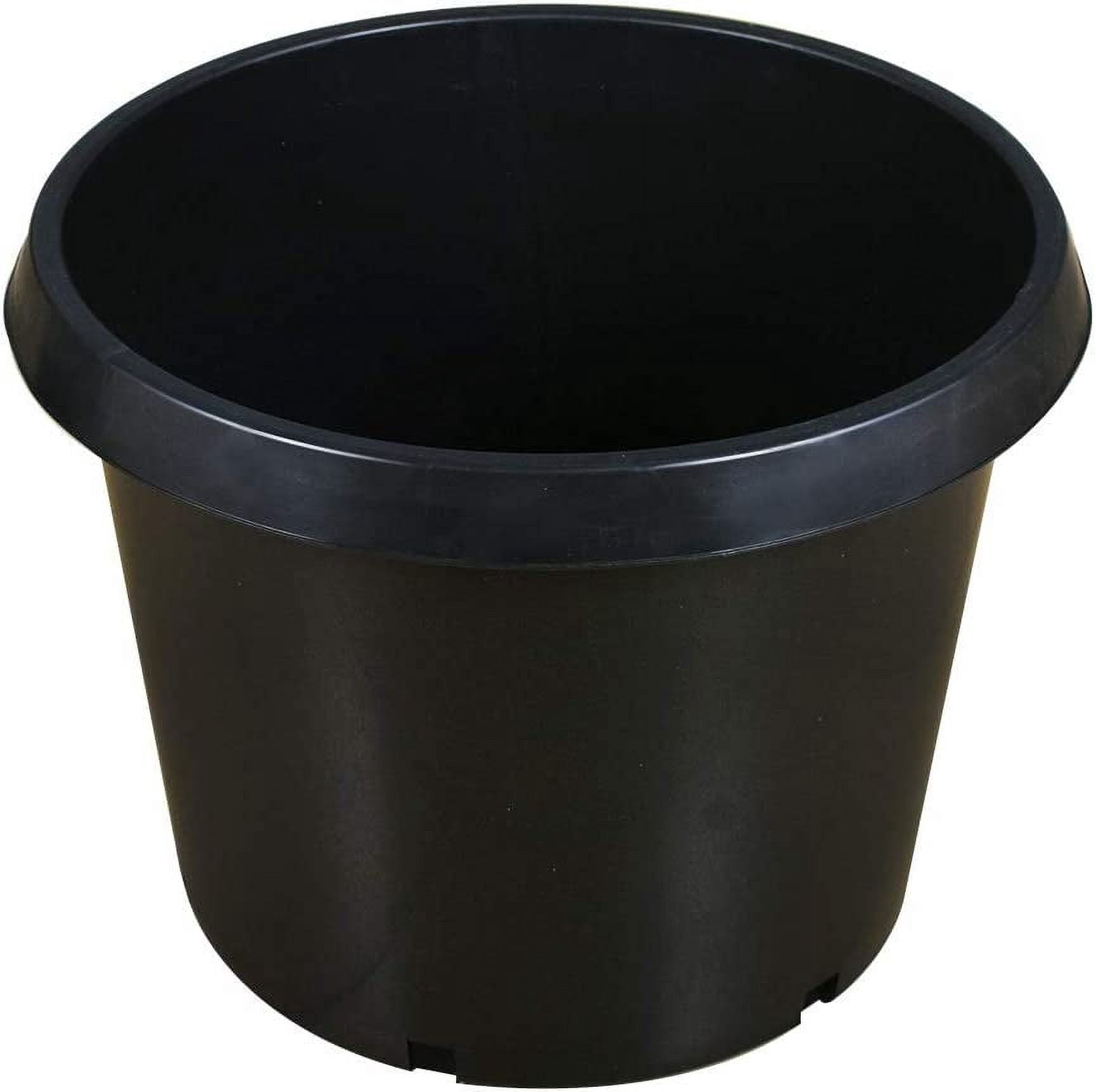 SEBLAFF 25gal Heavy Duty Premium Plastic Nursery Plant Container Garden Planter Pot 5PCS