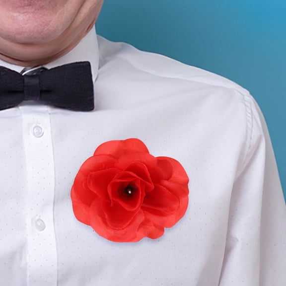 Supvox 2 Pcs Squirting Flower Lapel Prank Realistic Appearance For Parties And Weddings