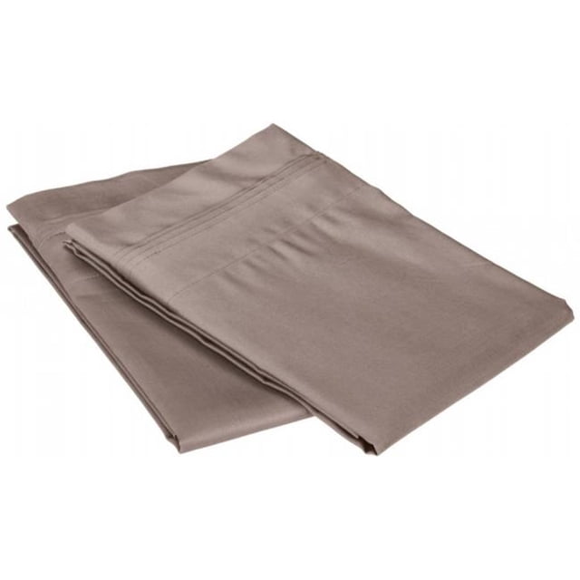 Egyptian Cotton 650 Thread Count Solid Pillowcase Set Standard-Grey