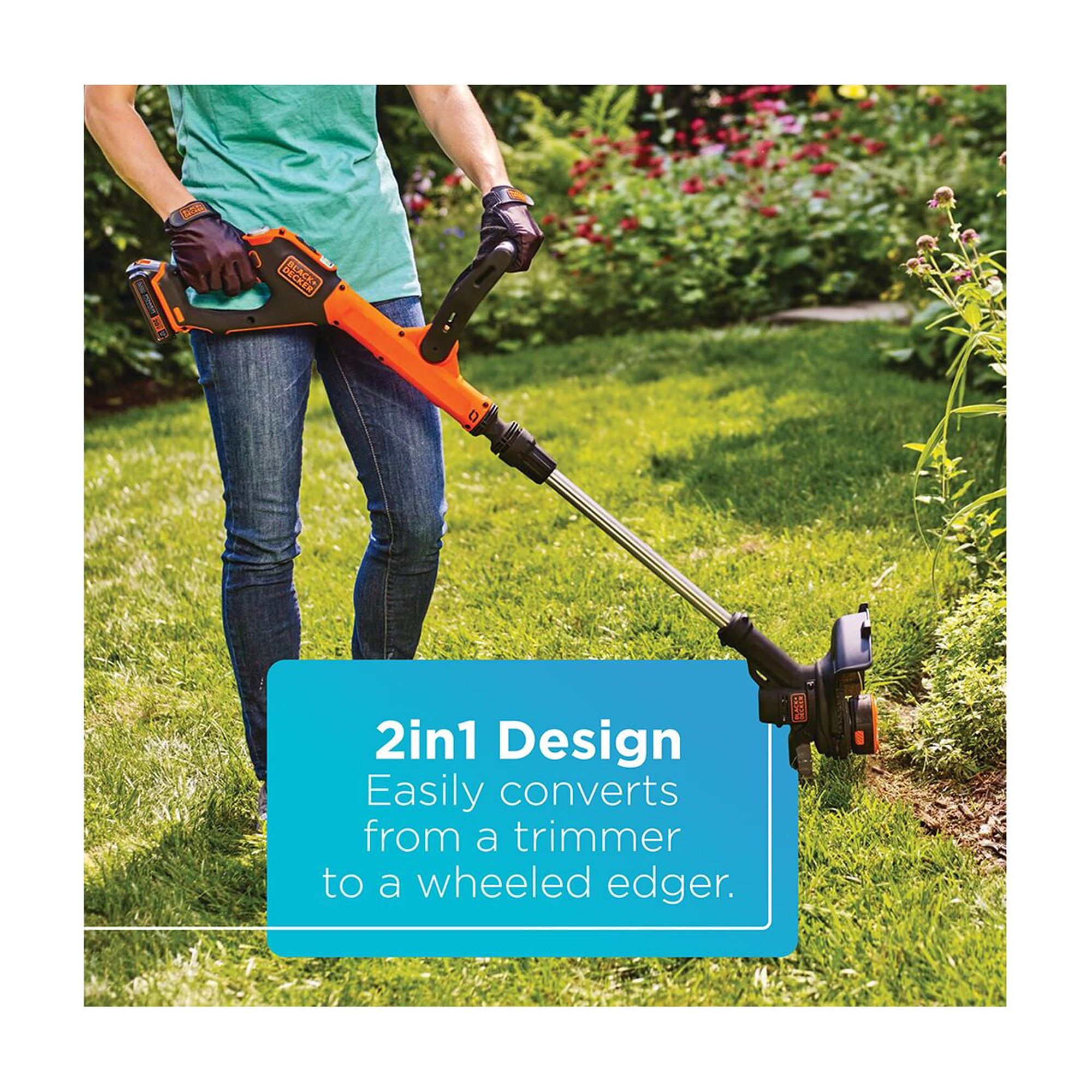 20V MAX Cordless Lithium-Ion EASYFEED 2-Speed 12 in. String Trimmer/Edger Kit - image 5 of 13