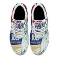 thumbnail image 2 of God Bless America Shoes Patriotic Independence Day 4th Of July Shoes Print Sneakers Lightweight Comfortable Running Shoes for Men Women White Size 9.5, 2 of 7