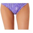 thumbnail image 3 of California Waves Junior's Flowery Flow Hipster Bikini Bottoms Swimsuit Purple Size Small, 3 of 3