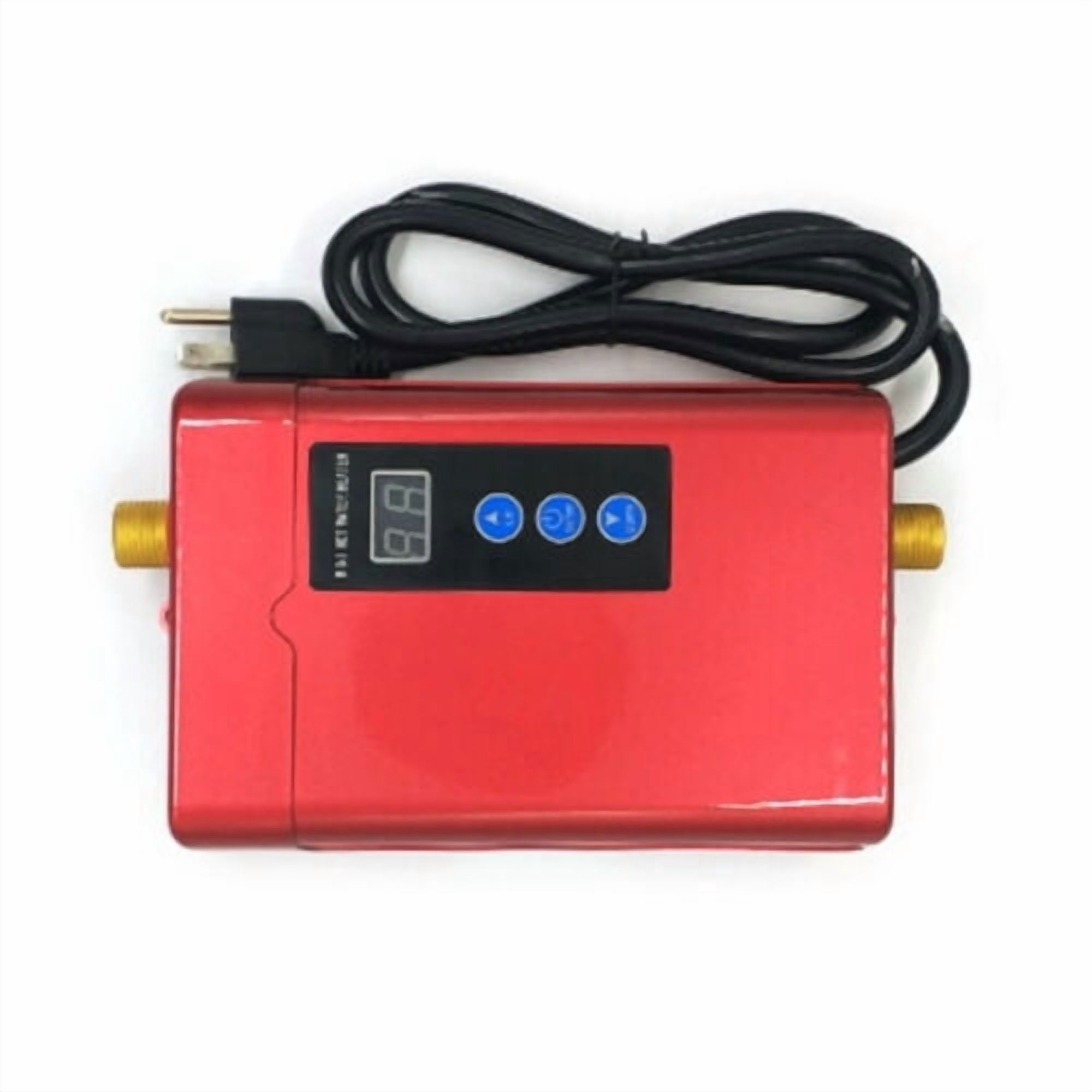 Electric Tankless Water Heater, 3000W Mini Instant Hot Water Heater (Red)