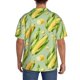 thumbnail image 3 of Fotbe Fresh Sweet Corn Camisa Estampada de Manga Corta para Hombre, Casual de Verano, Estilo Playero, Sin Arrugas-Small, 3 of 5